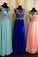 Real Made A-Line Beading Chiffon Real Made Prom Dresses