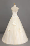Ball Gown Quinceanera Dresses Sweetheart Floor Length With Handmade Flower PHGJBQMA