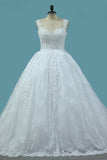 2024 Straps Tulle Ball Gown Wedding Dresses With PN8F32EE