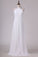 2022 White Halter Bridesmaid Dresses With Beading Floor PENZQ62X