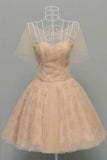 2024 Sweetheart A Line Homecoming Dresses PL4JZQN6