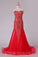 2024 Sweetheart Prom Dresses Tulle With Beading Mermaid P6GQH2SM