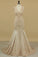 2024 V Neck Mermaid Open Back Wedding Dresses Satin With Applique PP2RPYRG