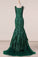 2024 Scoop Mermaid With Applique And Beads Prom P38DEQ1R
