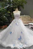 2024 Low Price Floor Length Wedding Dresses Lace Up Strapless With P12XJY7Y
