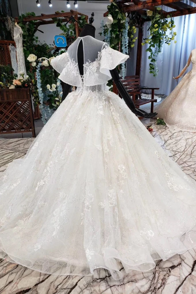 Gorgeous Ball Gown Big Wedding Dresses Princess Bridal Dress With STKPRBJ5CLK