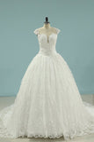 2024 Wedding Dresses Ball Gown Off-The-Shoulder Lace P3CE4FCA