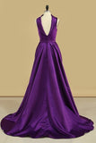 2024 Velvet High Neck Open Back Evening Dresses Mermaid P7XA1BTC