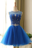 2024 Scoop Homecoming Dresses A Line Tulle With PQJ5YXAB