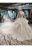 Ball Gown Wedding Dresses Scoop Top Quality Appliques PGGAME26