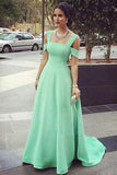 Mint Green Off Shoulder Long Prom Dresses Evening Dresses
