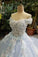 2024 Tiffany Blue Wedding Dresses Tulle Lace Up With Appliques And Handmade PQYL4JYH