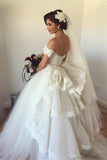2024 Sweetheart Wedding Dresses A Line Tulle With PR8RSFRF