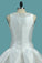 2024 A Line Wedding Dresses Satin Scoop With Beading PTDAT367