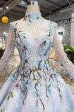 2024 Ball Gown Lace Up Back Cathedral Train Wedding Dress Appliques&Beads PPTCFFT7