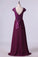 2024 Cap Sleeve Chiffon & Lace Bridesmaid Dresses A-Line PZFMS6T9