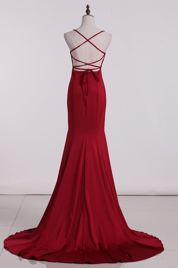 2024 Spandex Prom Dresses Spaghetti Straps PA5T3LGG