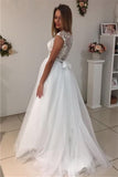 2024 Scoop A Line Wedding Dresses Tulle P1LM88NL