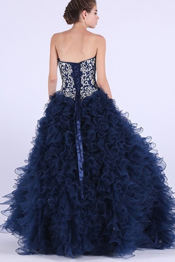 2024 Tulle Quinceanera Dresses Ball Gown Sweetheart P9N39JYZ