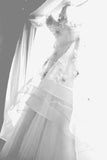 2024 Sweetheart Wedding Dresses A Line Tulle With Ruffles PXS2NDXQ