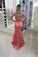 2024 Scoop Lace Mermaid Prom Dresses With Beads And P7F37MNZ