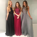 Charming New Crystal Sweep Train Prom Dress Long Prom Dress Prom Dresses