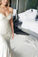 Mermaid Off-the-Shoulder Ivory Lace Long Cheap Sweetheart Backless Plus Size Wedding Dress