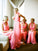 A-Line/Princess V-neck Sleeveless Floor-Length Hand-Made Flower Chiffon Bridesmaid Dresses TPP0005659