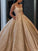 Ball Gown Ruffles Square Sleeveless Floor-Length Dresses TPP0001414