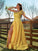 A-Line/Princess Satin Ruffles One-Shoulder Sleeveless Sweep/Brush Train Dresses TPP0001518
