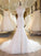 Trumpet/Mermaid Scoop Tulle Sleeveless Sweep/Brush Train Wedding Dresses TPP0006186