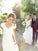 A-Line/Princess Tulle Lace V-neck Sleeveless Sweep/Brush Train Wedding Dresses TPP0006359
