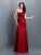Sheath/Column Strapless Pleats Sleeveless Long Satin Bridesmaid Dresses TPP0005635