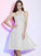 A-Line/Princess Halter Sleeveless Pleats Short Chiffon Bridesmaid Dresses TPP0005098