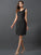 A-Line/Princess Scoop Pleats Sleeveless Short Chiffon Bridesmaid Dresses TPP0005728