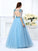 Ball Gown V-neck Beading 1/2 Sleeves Long Satin Quinceanera Dresses TPP0003284