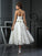 A-Line/Princess Sweetheart Bowknot Sleeveless Short Satin Wedding Dresses TPP0006426