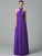 A-Line/Princess Halter Ruffles Sleeveless Long Chiffon Bridesmaid Dresses TPP0005403