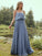 A-Line/Princess Chiffon Ruffles Spaghetti Straps Sleeveless Floor-Length Bridesmaid Dresses TPP0004961