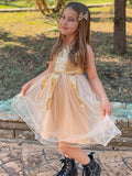 A-Line/Princess Tulle Sequin Scoop Sleeveless Short/Mini Flower Girl Dresses TPP0007545