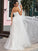 A-Line/Princess Tulle Ruffles Sweetheart Sleeveless Sweep/Brush Train Wedding Dresses TPP0006504