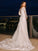 Sheath/Column Lace Off-the-Shoulder Long Sleeves Court Train Wedding Dresses TPP0006120