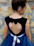 A-Line/Princess Sleeveless Scoop Ankle-Length Sash/Ribbon/Belt Tulle Flower Girl Dresses TPP0007822