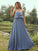 A-Line/Princess Chiffon Ruffles Spaghetti Straps Sleeveless Floor-Length Bridesmaid Dresses TPP0004961