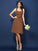 Sheath/Column Halter Bowknot Sleeveless Short Chiffon Bridesmaid Dresses TPP0005707