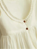 A-line/Princess Scoop Sleeveless Ruffles Tea-Length Chiffon Flower Girl Dresses TPP0007877