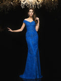 Trumpet/Mermaid V-neck Lace Sleeveless Long Lace Mother of the Bride Dresses TPP0002010