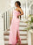 Sheath/Column Satin Ruched One-Shoulder Sleeveless Floor-Length Bridesmaid Dresses TPP0004968