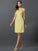 A-Line/Princess Scoop Pleats Sleeveless Short Chiffon Bridesmaid Dresses TPP0005728