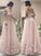 A-Line Off the Shoulder Pearl Pink Sweetheart Tulle Prom Dresses with Applique Beads